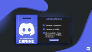 Discord Nitro Gaming 1 Mes + Envio Imediato - Assinaturas e Premium
