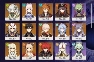 Conta and game com muitos T5, AR 57 - Genshin Impact