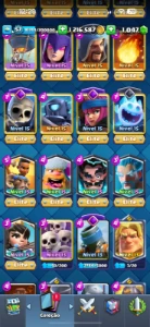 conta top clash royale lv 57 (muito upada)