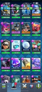 conta top clash royale lv 57 (muito upada)