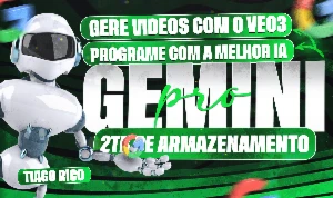 Gemini 2.5 Pro + Veo 3 + 2 Tb De Armazenamento Google One - Outros