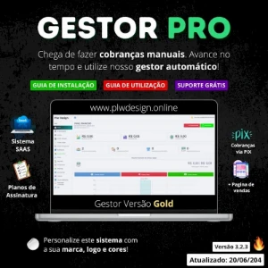 Gestor Pro v3.2.3 versão gold - Sistema de Cobranças 2024💻 - Others