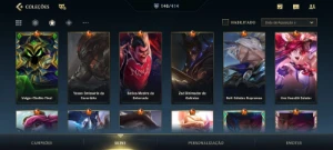 Conta De Wild Rift + 146 Skin Total, 23 Lendária, Rank Ouro. - League of Legends: Wild Rift LOL WR
