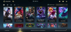 Conta De Wild Rift + 146 Skin Total, 23 Lendária, Rank Ouro. - League of Legends: Wild Rift LOL WR