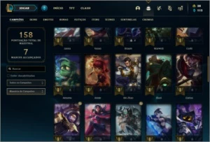 Conta prata 2 com 50 Champs e 33 Skins + 1 Croma - League of Legends LOL