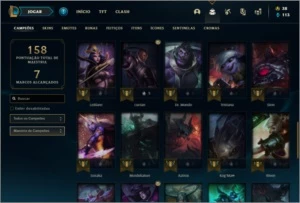 Conta prata 2 com 50 Champs e 33 Skins + 1 Croma - League of Legends LOL