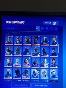 Conta fortnitedesde a season 3 com muita skin comprada