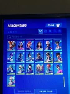 Conta fortnitedesde a season 3 com muita skin comprada