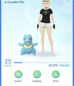 Conta Pokémon GO nível 25