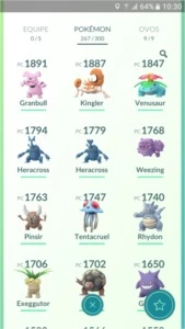 Conta de Pokémon GO
