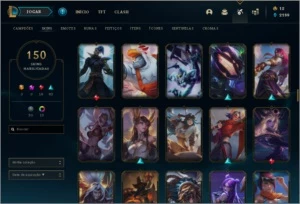 CONTA LOL 150 SKINS - League of Legends