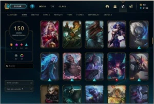 CONTA LOL 150 SKINS - League of Legends