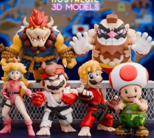 Street Fighter Mario 3d stl - Outros