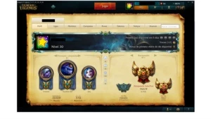Borda Platina/Elo atual Gold 4 e 1/88champs/35skins/6runas - League of Legends LOL