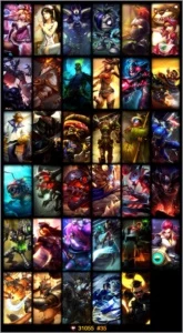 Borda Platina/Elo atual Gold 4 e 1/88champs/35skins/6runas - League of Legends LOL