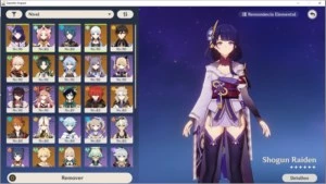 AR57, 14 chars 5*, 5 armas 5*, 38 dias de benção - Genshin Impact