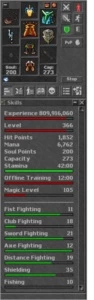 DRUID LVL 366 COM CARTA DE RK - Tibia