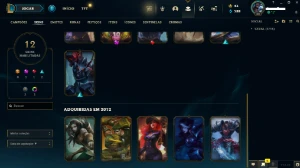 Conta League of Legends 2012 LOL