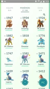 Conta Pokémon Go Lv 31 Time Azul - Mewtwo + Lendários 2gen