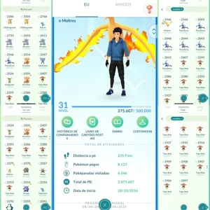 Conta Pokemon Go Nível 31 - Pokémon