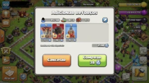 Clash of clans CV nível 15 +1900 gemas