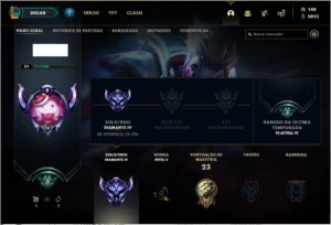 Conta DIAMANTE 4 com 6 skins e 32 champs - League of Legends LOL