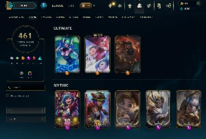 Conta Fa De Lol - 461 Skins, Esmeralda, Lvl 574 (Negocíavel) - League of Legends
