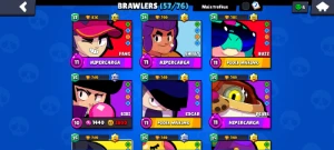 Conta de Brawl Stars quase 26k