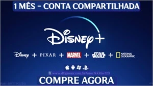 DISNEY PLUS 1 MÊS (CONTA COMPARTILHADA) - Assinaturas e Premium