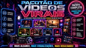 Pacote De Vídeos Virais - Vídeos e Cortes Cortes Virais