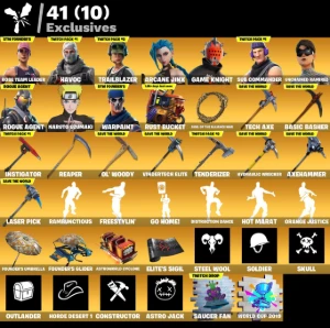 368 Skins Com Stw Fundador (V-Bucks Ilimitado)!!! PC/XBOX/PS - Fortnite