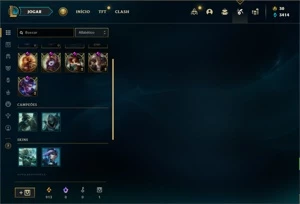 Conta prata 4 com 58 Champs e 21 Skins + 4 Fragmentos - League of Legends LOL