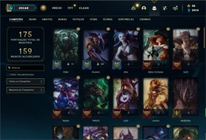 Conta prata 4 com 58 Champs e 21 Skins + 4 Fragmentos - League of Legends LOL