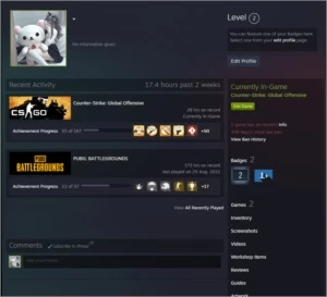 CS:GO Prime Aguia 1 2 anos steam