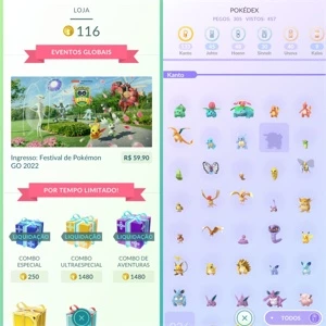 Conta Pokemon Go Nível 35 - Pokémon