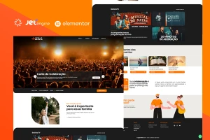Template Site para Igreja 100% Editável Elementor - Artes e Templates Artes Canva