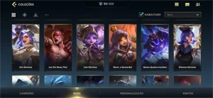 CONTA 29 SKINS; QUASE TODOS CHAMPS COMPRADOS. - League of Legends: Wild Rift LOL WR