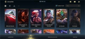 CONTA 29 SKINS; QUASE TODOS CHAMPS COMPRADOS. - League of Legends: Wild Rift LOL WR
