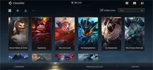 CONTA 29 SKINS; QUASE TODOS CHAMPS COMPRADOS. - League of Legends: Wild Rift LOL WR