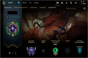 Conta Diamante II 52 de WR 156 Skins - League of Legends LOL