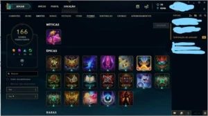 Solo/Duo: Platina 3 Flex 5v5: Diamante 5 Skins: +150 - League of Legends LOL