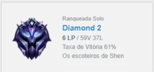 🔥Conta lol diamante 2🔥 - League of Legends