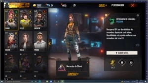 Conta free fire gemada