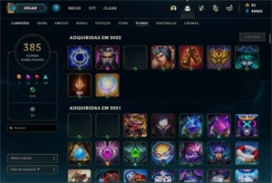 CONTA MESTRE LEAGUE OF LEGENDS COM 568 SKINS LOL