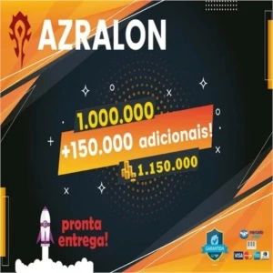 Gold WoW - 1.000.000 - Azralon (Horda) + 150k Bônus