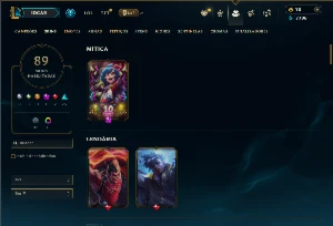 Bronze 4 com TODOS os champs e 89 Skins ( ADC / MID ) - League of Legends LOL