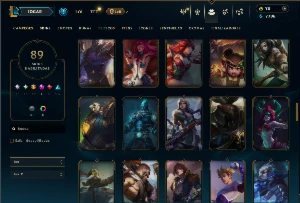 Bronze 4 com TODOS os champs e 89 Skins ( ADC / MID ) - League of Legends LOL