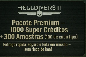 1000 Super Créditos (SC)  + 300 Amostras – Helldivers 2