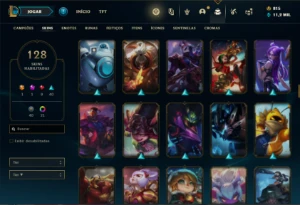 Conta ouro 4 com 150 Champs e 128 Skins ( MAIN ADC ) - League of Legends LOL