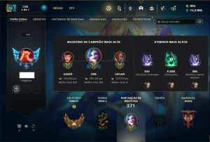 Conta ouro 4 com 150 Champs e 128 Skins ( MAIN ADC ) - League of Legends LOL